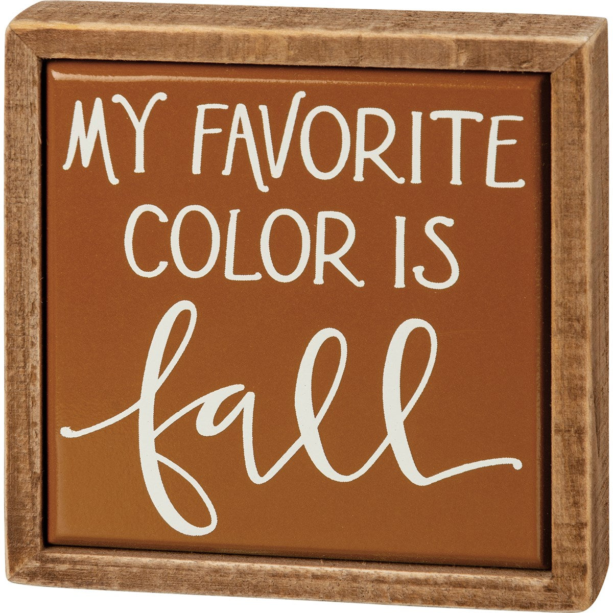 My Favorite Color is Fall Mini Box Sign