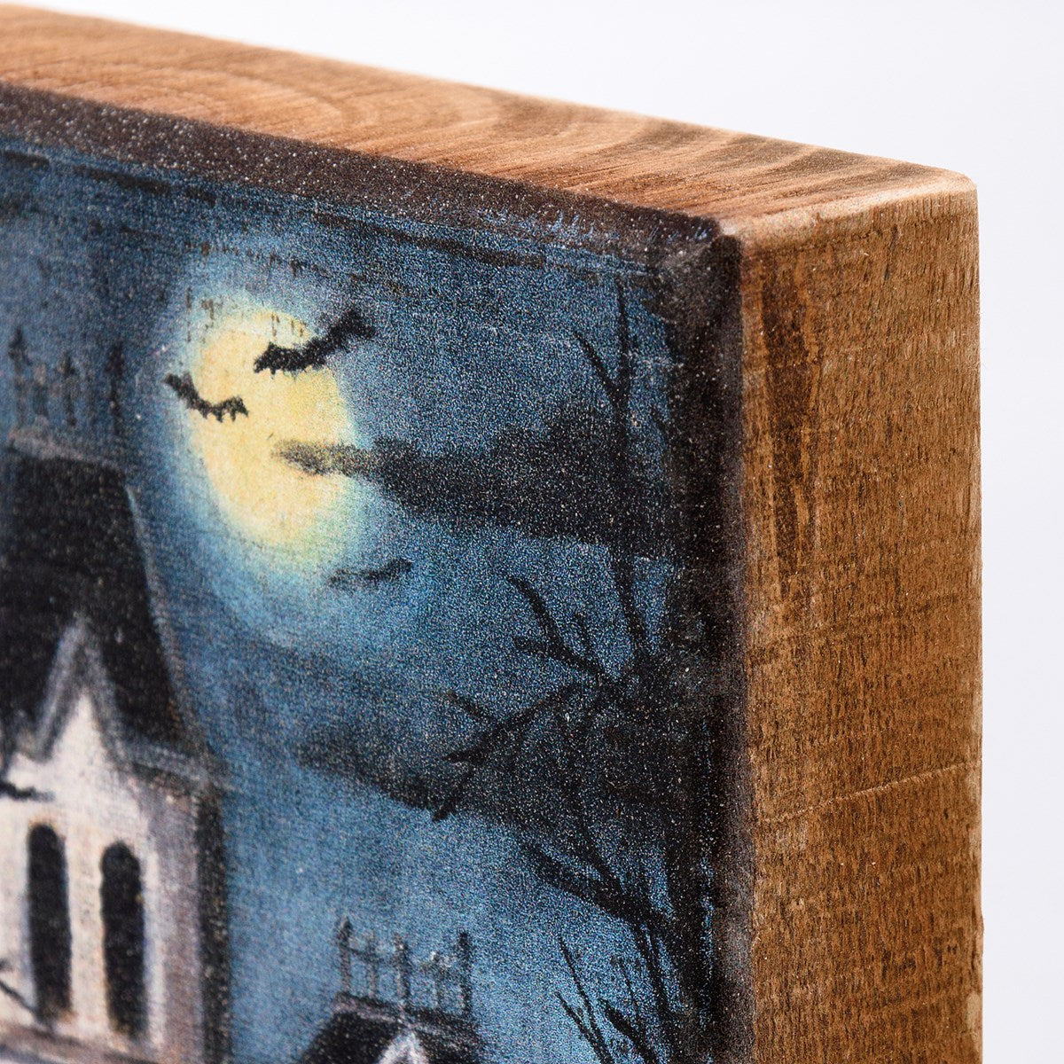 Haunted House Block Sign