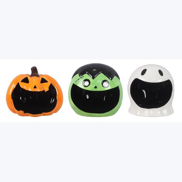 Ceramic Halloween Candy Bowls, 3 styles