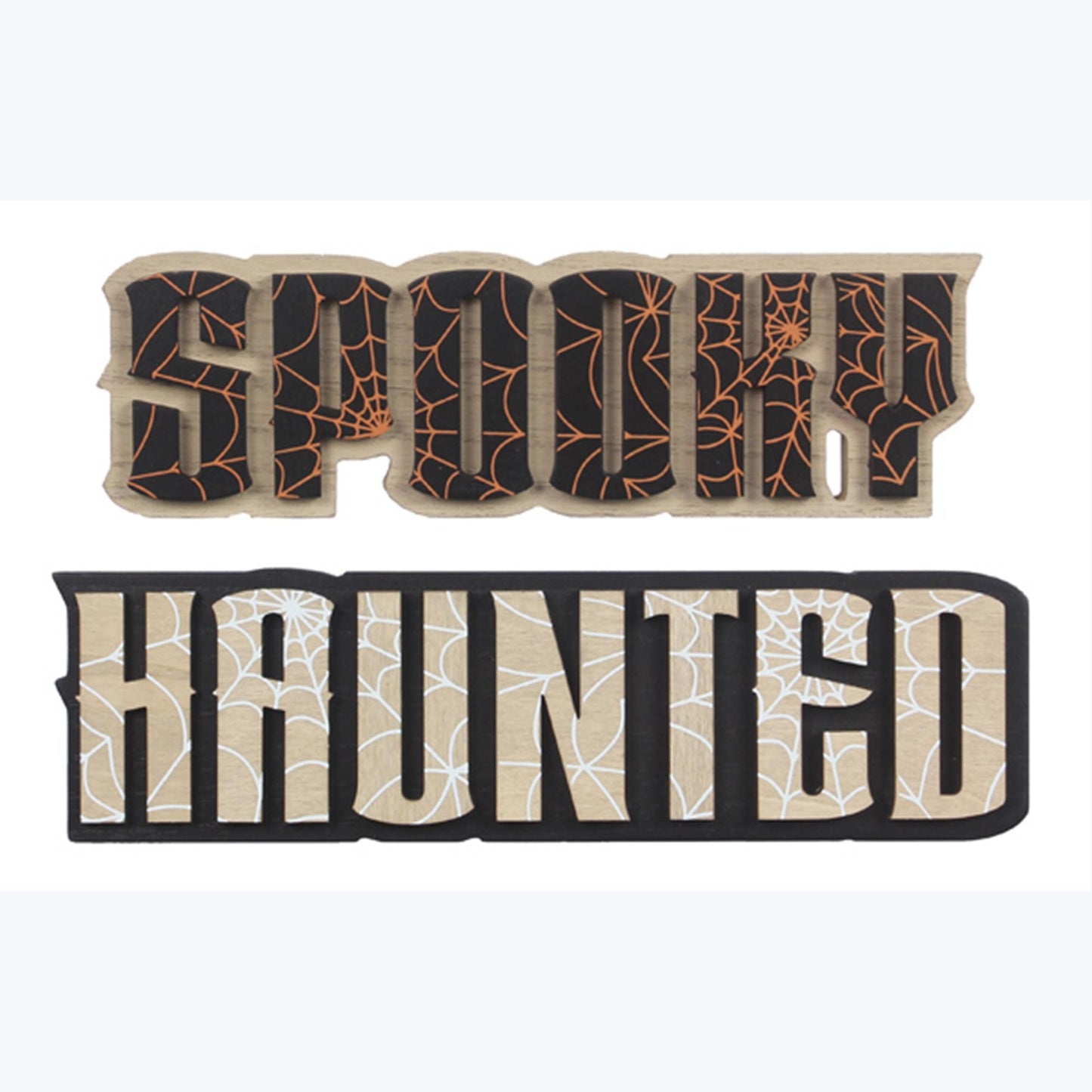Spooky / Haunted Signs, 2 styles