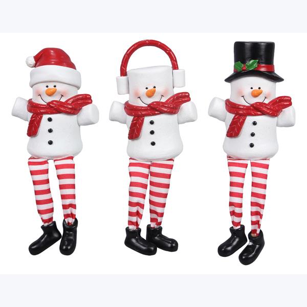 Coca and Cookies Snowman Shelf Sitter Ornament, 3 styles