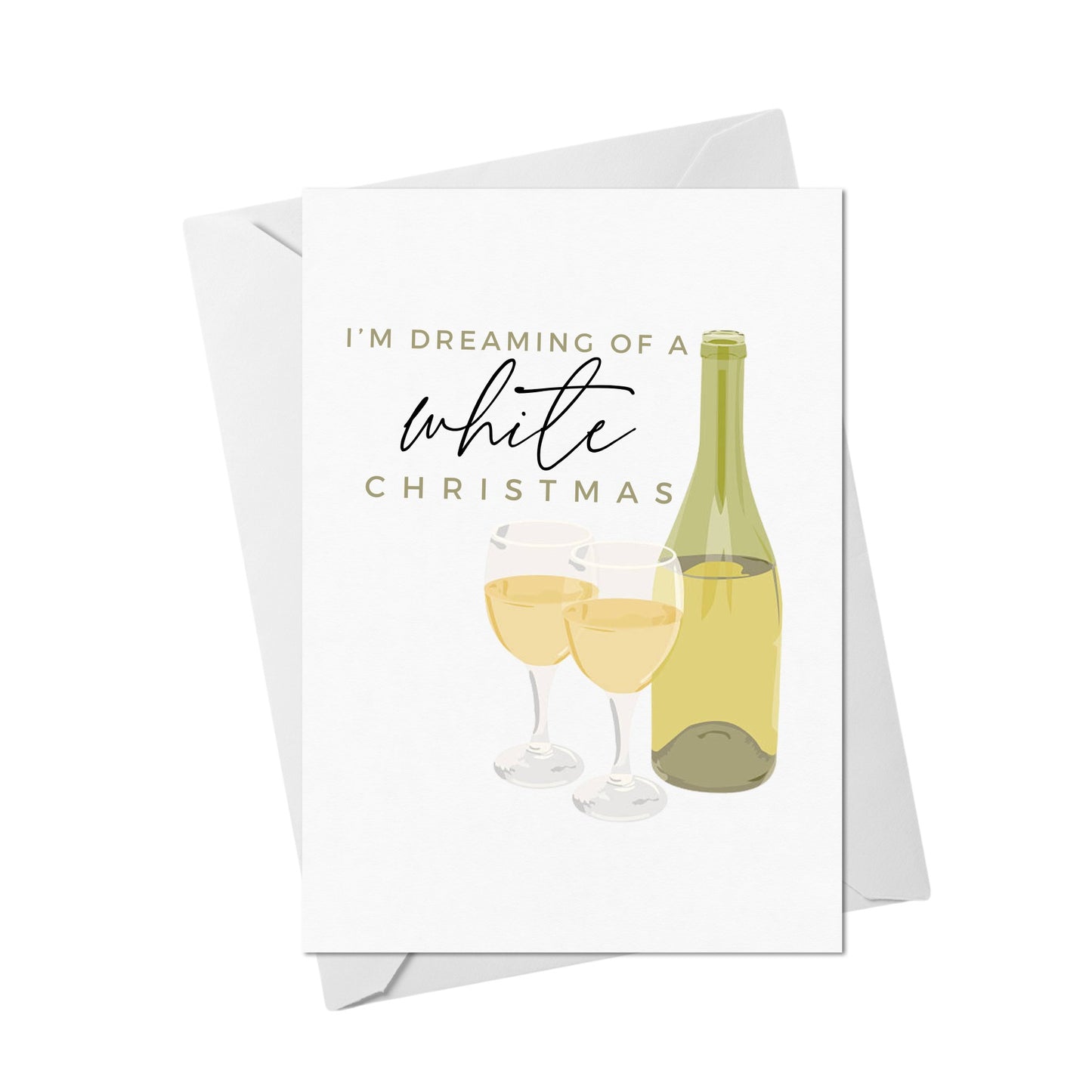 Christmas Dreaming of a White Christmas Card