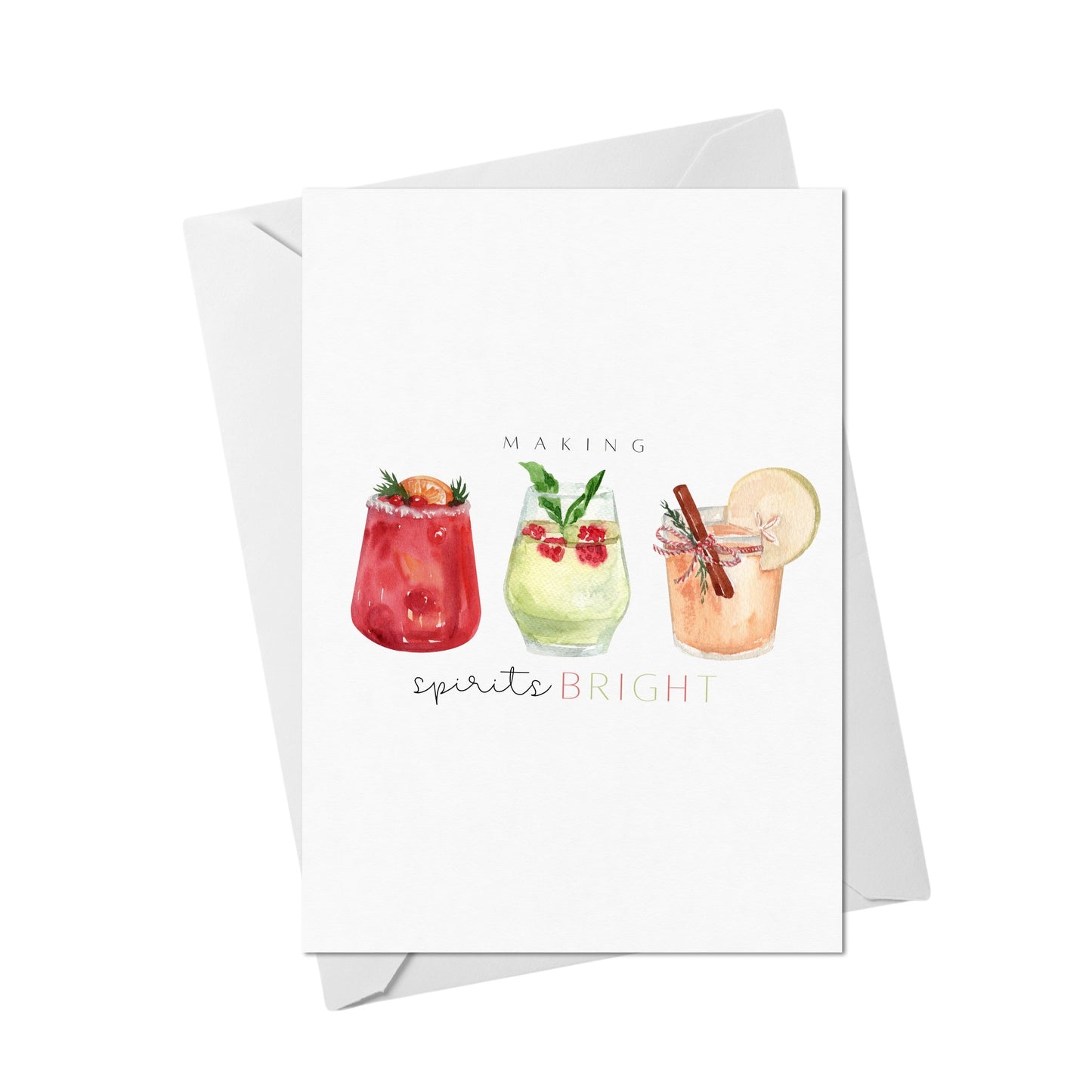 Making Spirits Bright Christmas Card