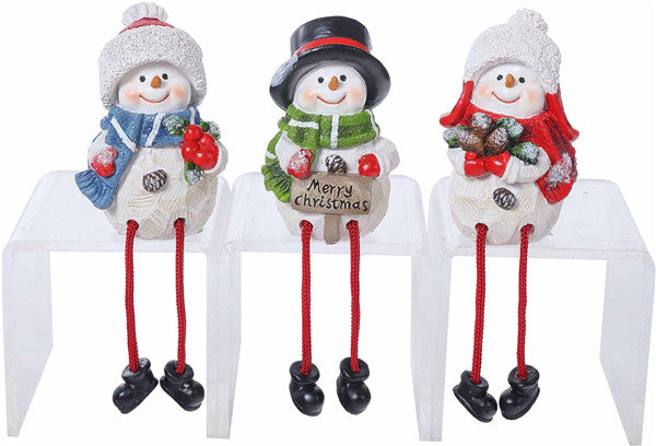 Snowman Shelf Sitter, 3 tyles
