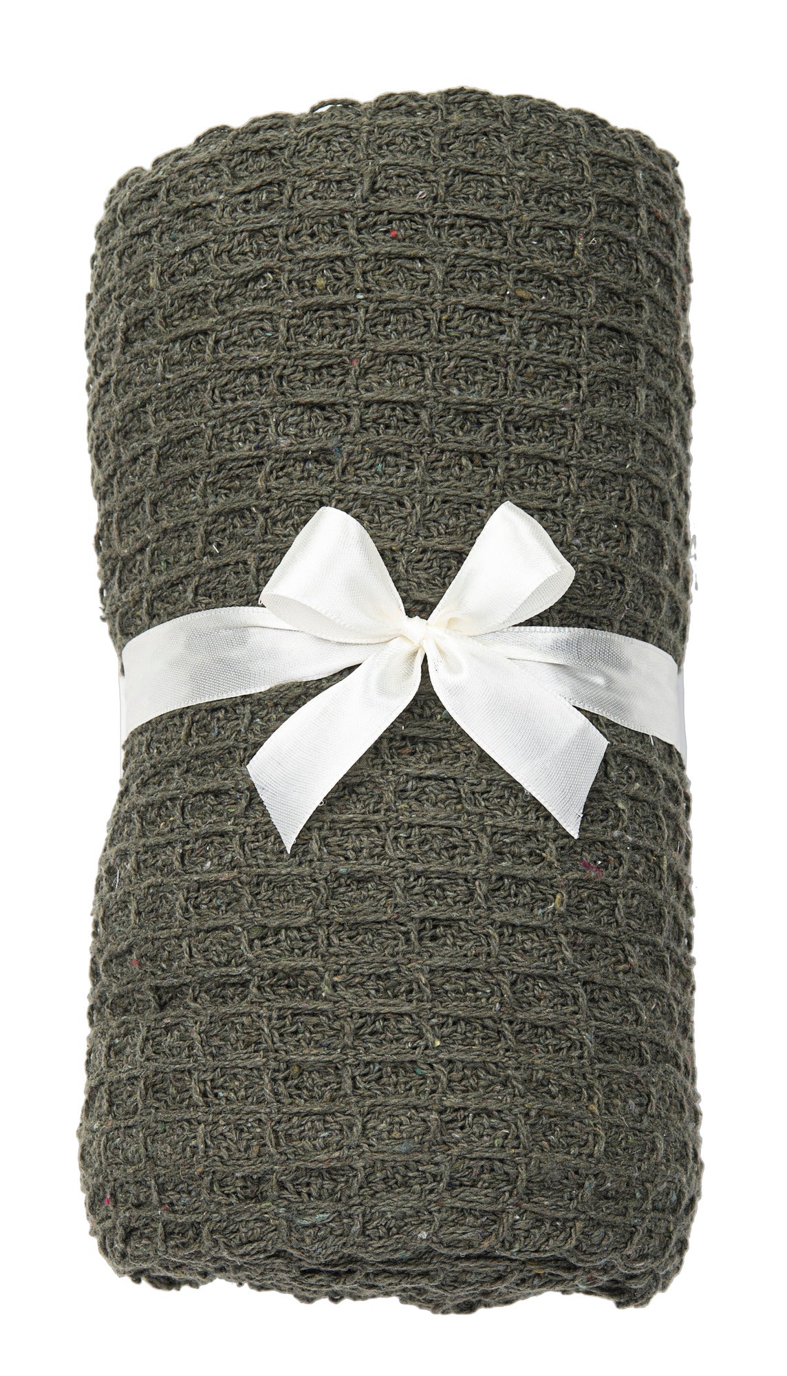 Green Waffle Christmas Throw