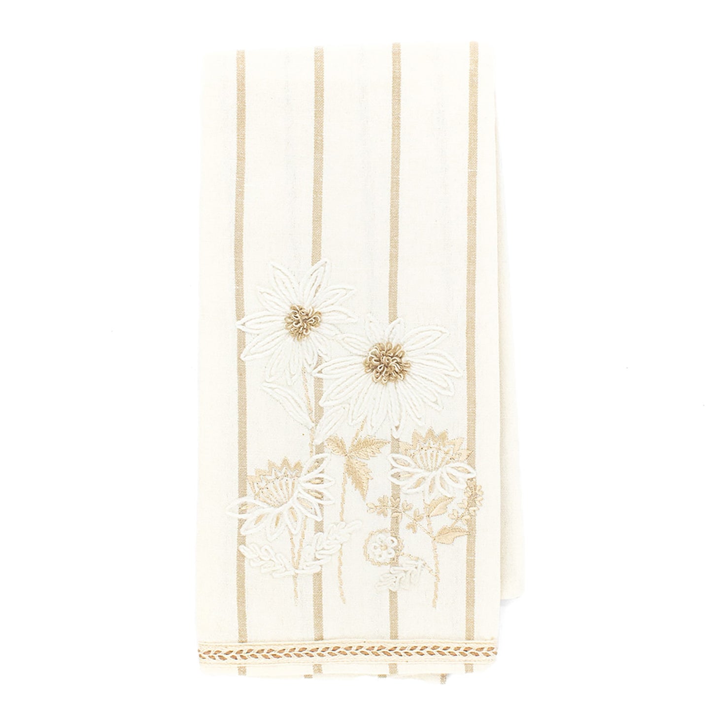 Cream Daisy Tea Towel