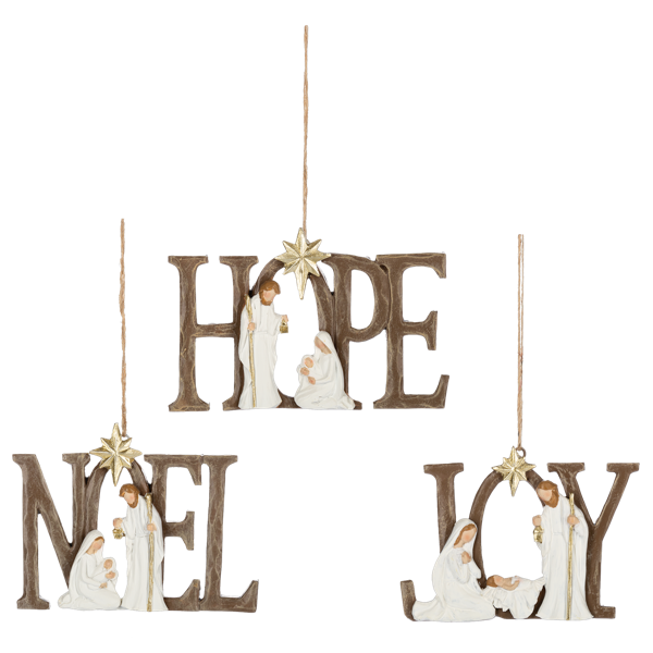 Nativity Ornaments, 3 styles