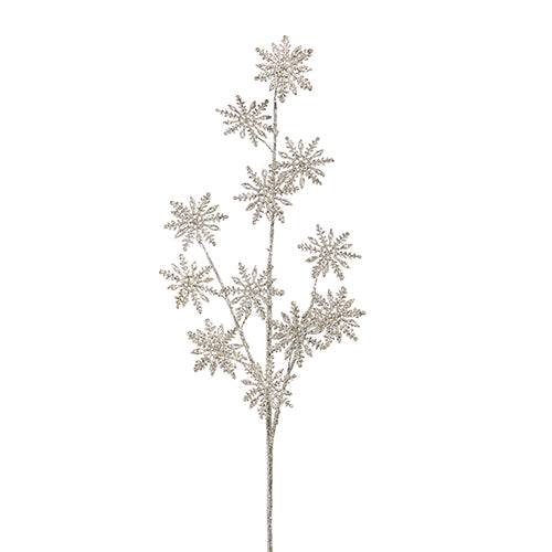 30" Glitter Snowflake Spray