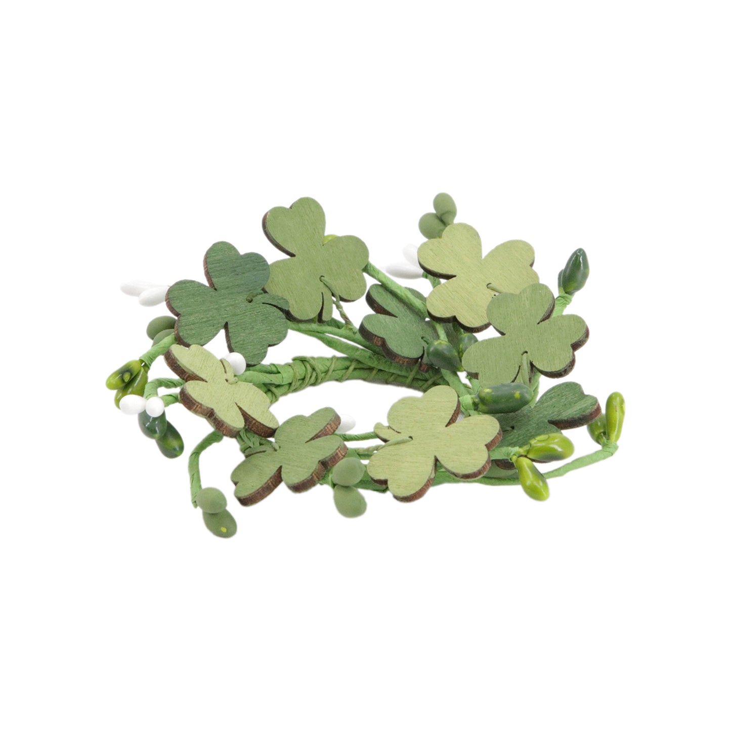Wooden Shamrock Mini Candle Ring