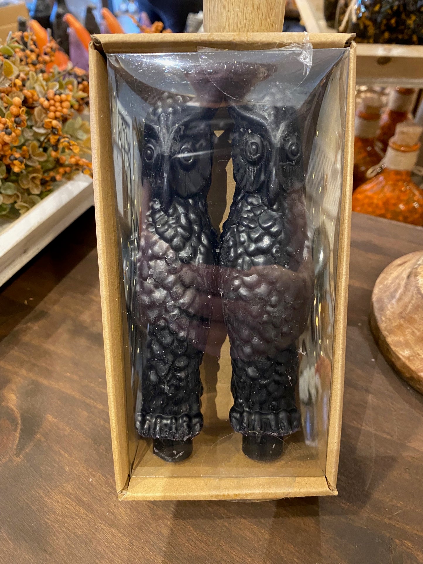 Black Owl Candles, Set of 2