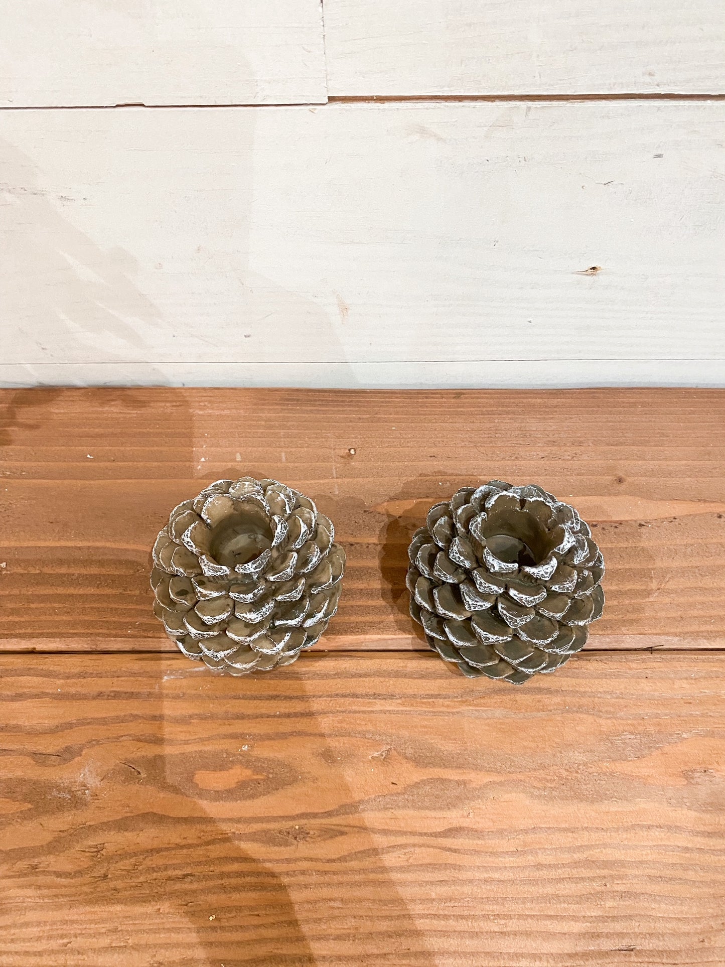 Pinecone Taper Candle Holder