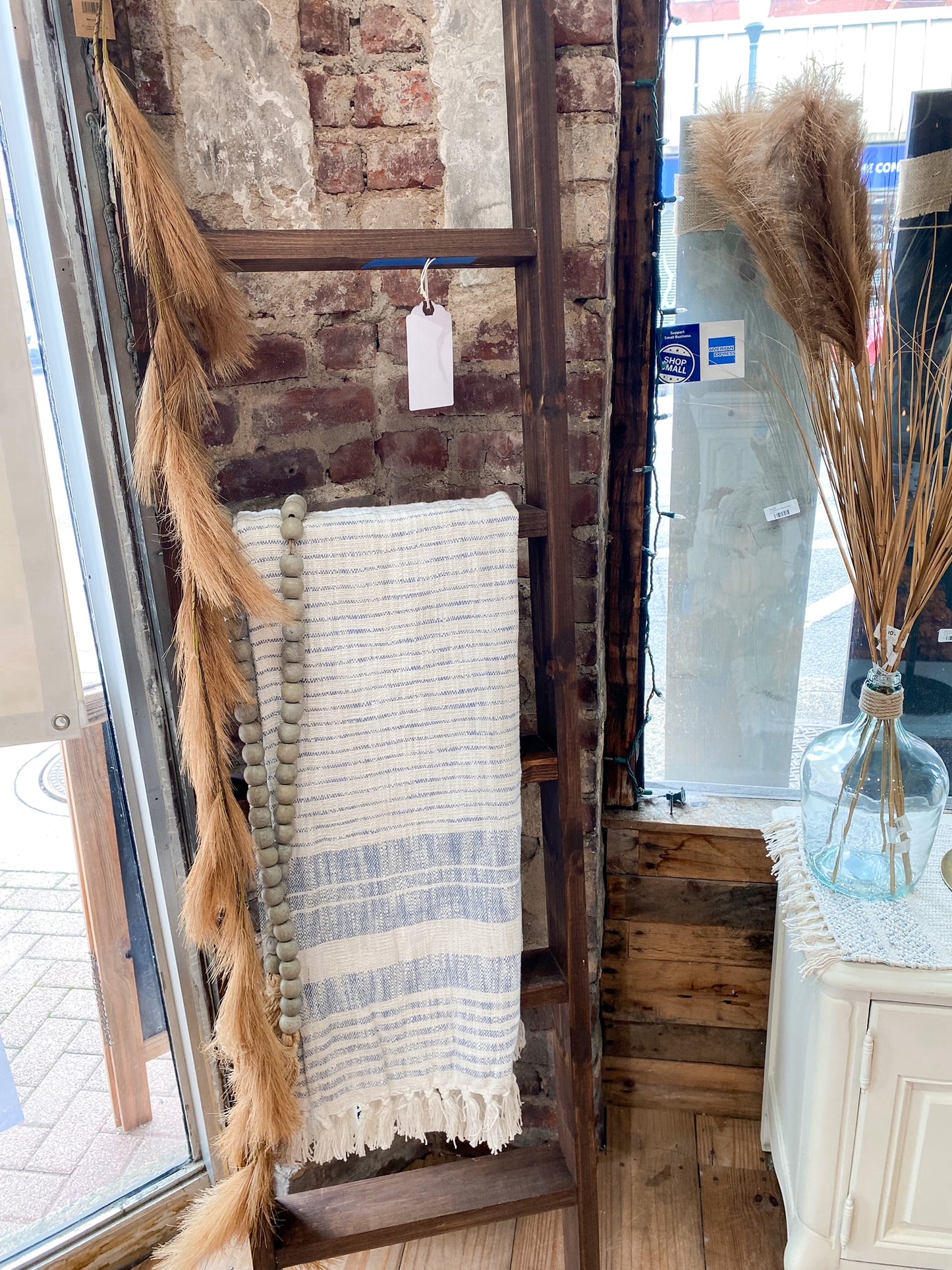 Faux Pampas Grass Garland, Sand