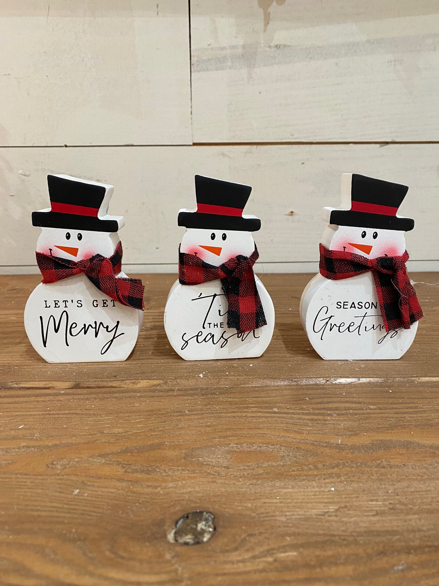 Snowman Figurine, 3 styles