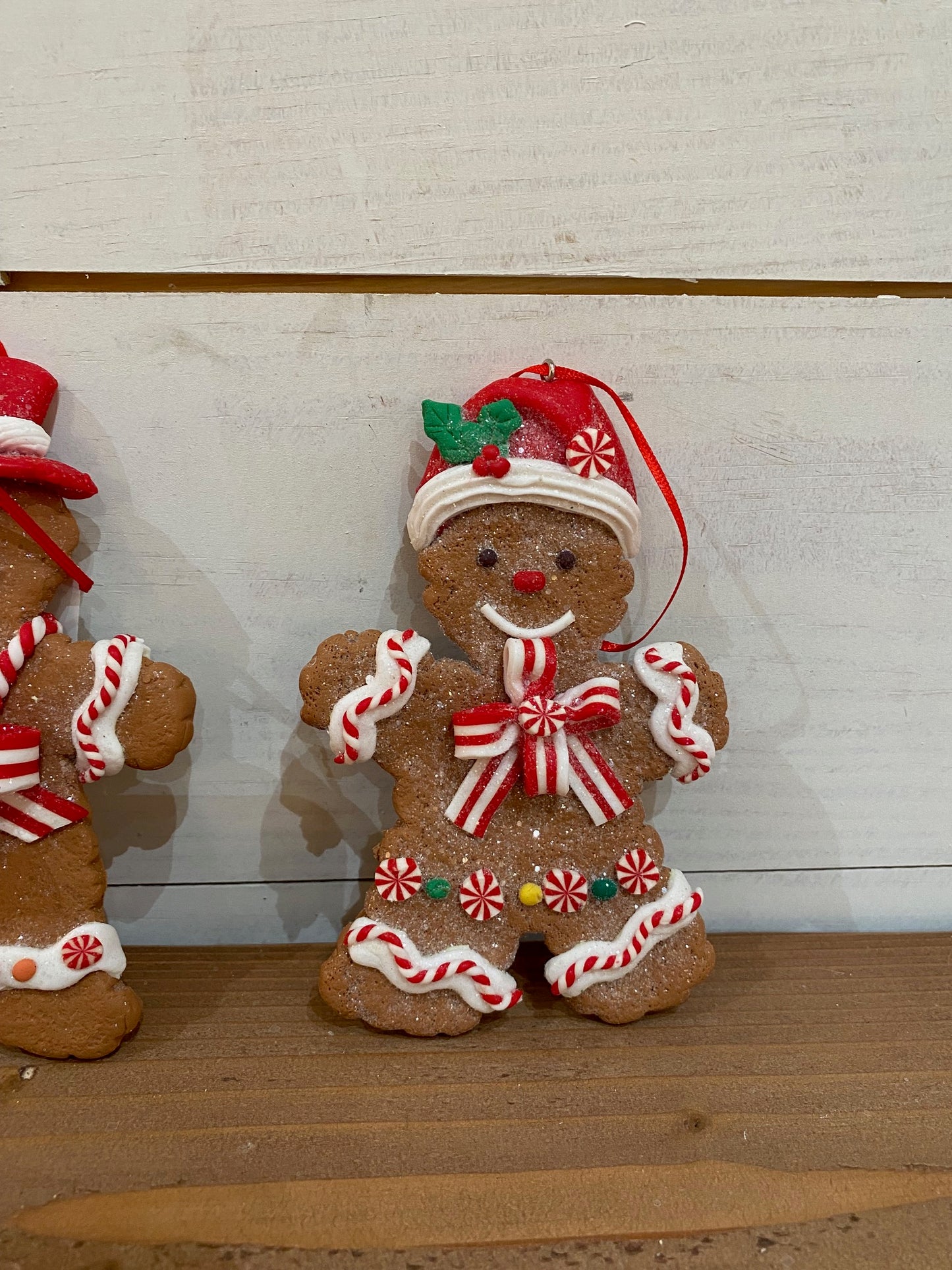 Clay Dough Holiday Gingerbread Man Ornaments, 3 styles