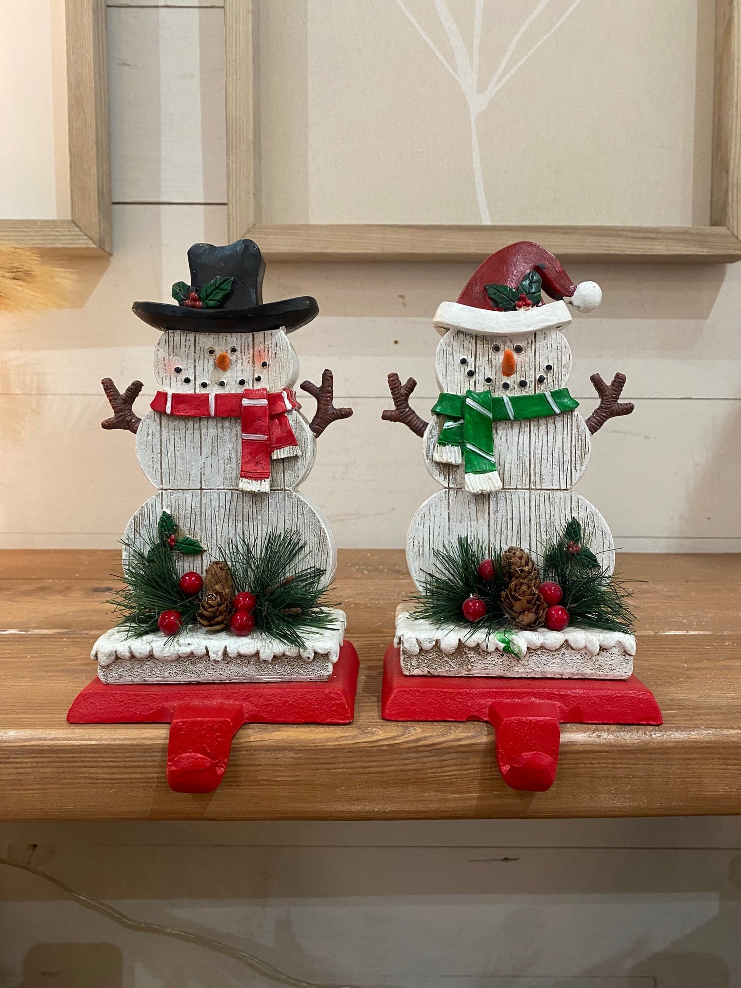 Snowman Stocking Holder, 2 styles