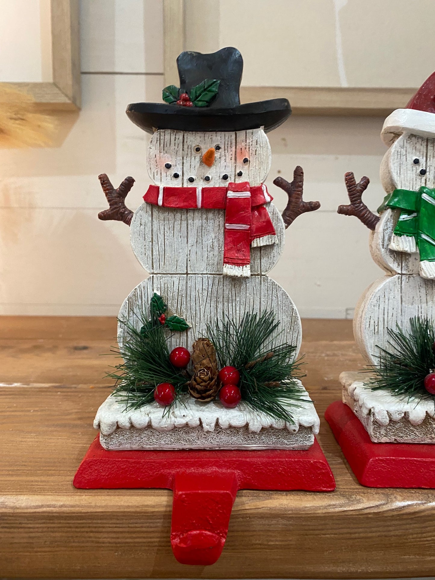 Snowman Stocking Holder, 2 styles