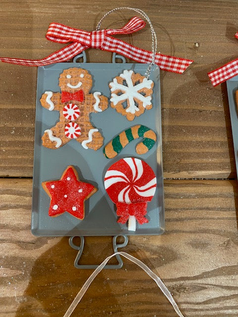 Clay Dough Holiday Sugar Cookie Ornament, 4 styles