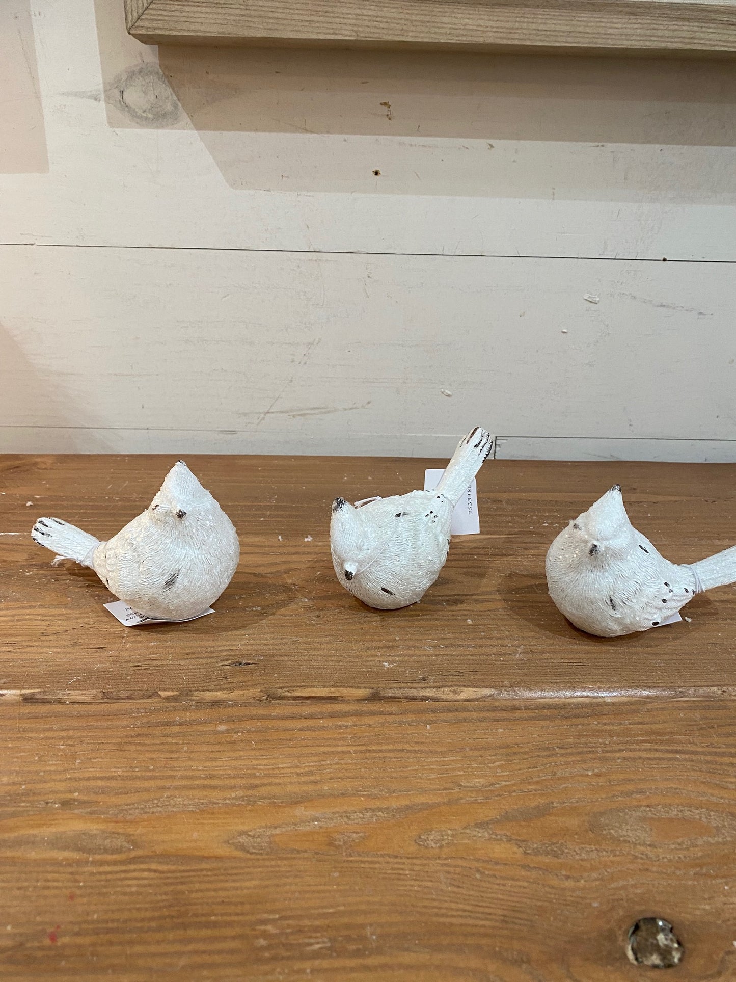 White Glitter Cardinals, 3 styles