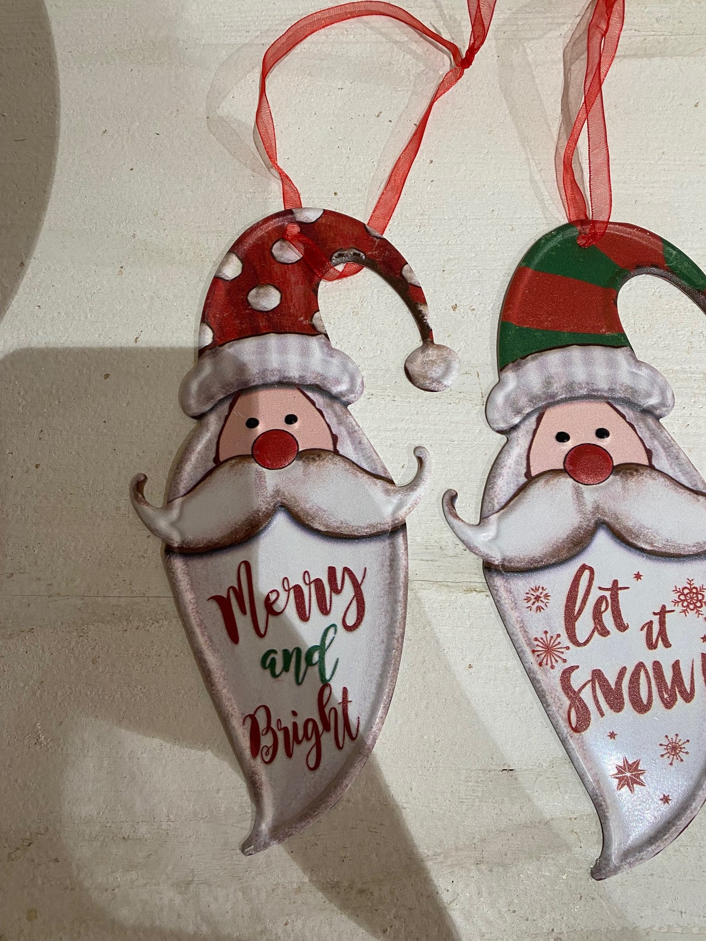 Metal Flat Snowman Ornament, 3 styles