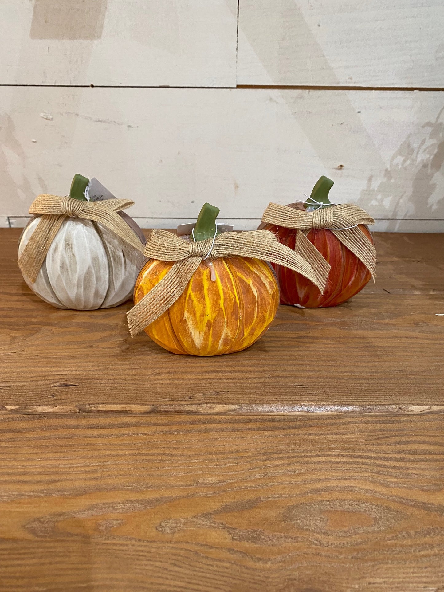 Harvest Pumpkin with Burlap, 3 styles