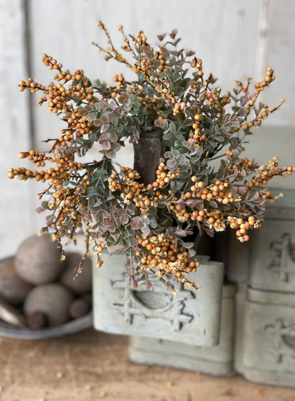 Crispin Berry Candle Ring, Mustard
