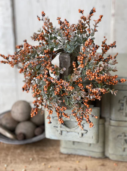 Crispin Berry Candle Ring, Pumpkin