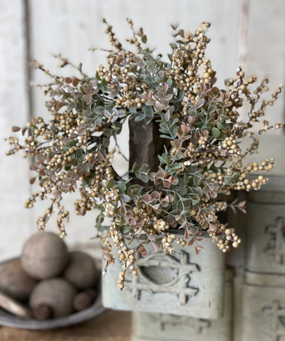 Crispin Berry Candle Ring, Flax