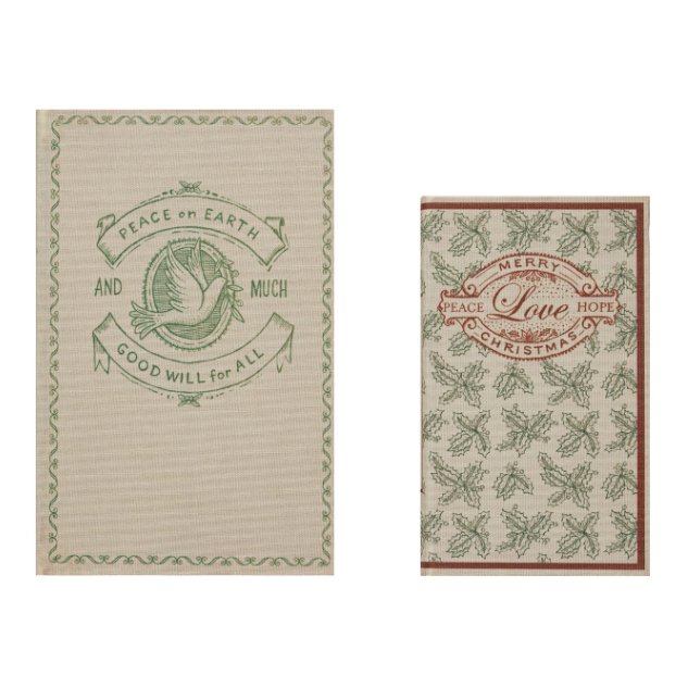 Christmas Canvas Book Storage Boxes, 2 sizes Urban Farmhouse Market