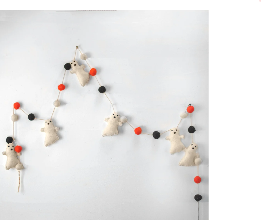 72" FELT GHOST GARLAND