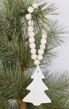 Christmas Tree Ornament w/ Beads