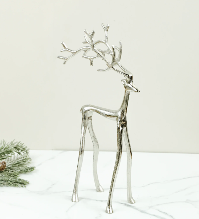 Silver Metal Deer, 3 sizes