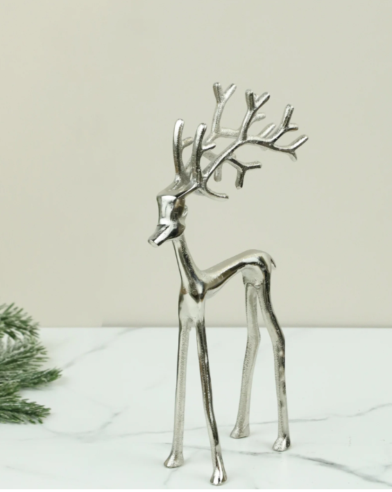 Silver Metal Deer, 3 sizes