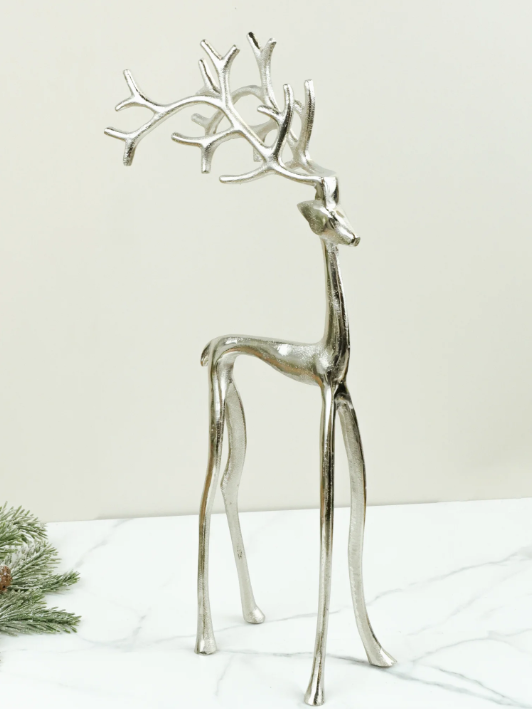 Silver Metal Deer, 3 sizes