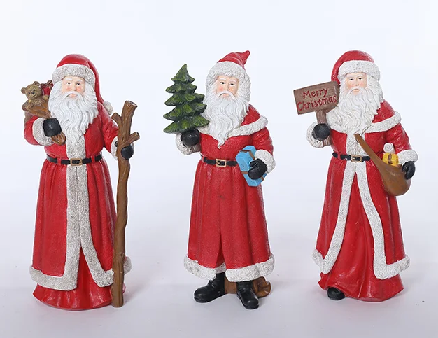 Tall Resin Santa, 3 styles