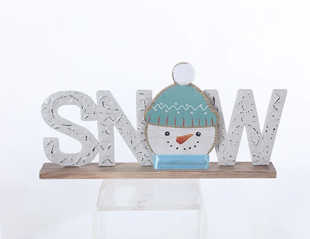 Winter Blue Snow Sign