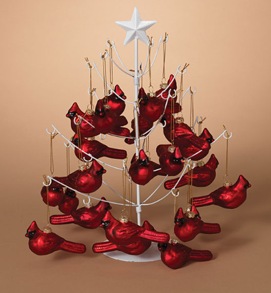 Glass Cardinal Ornament