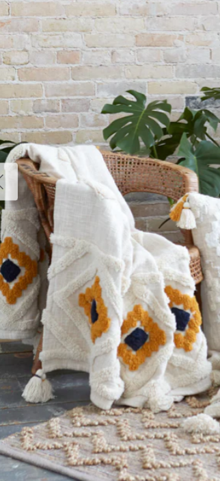 Collin Tufted Cotton Throw