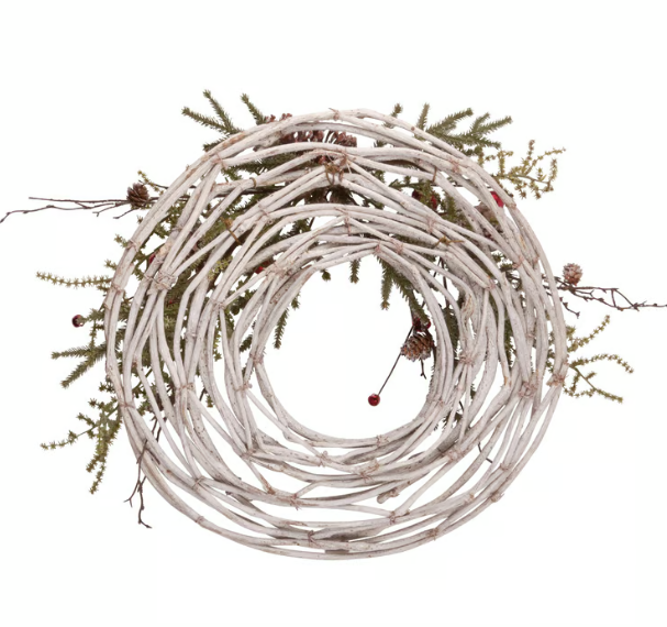 Sugared Pine Wreath