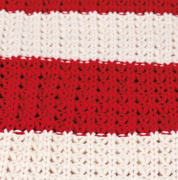 Red And White Striped Throw Blanket