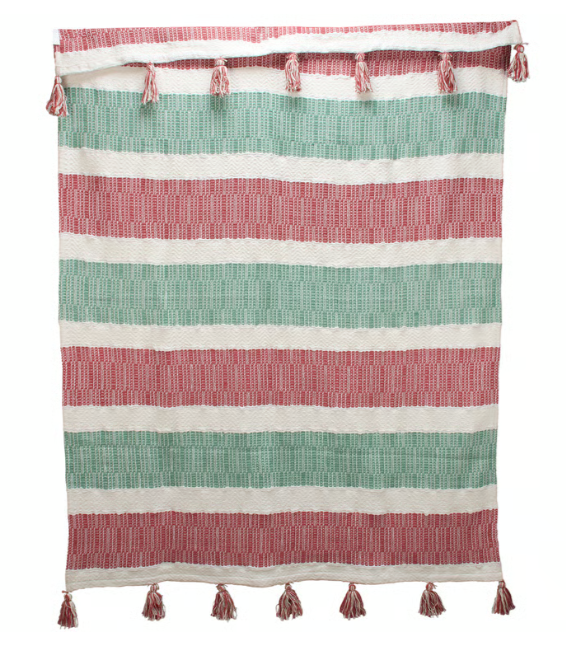 Holiday Stripe Throw