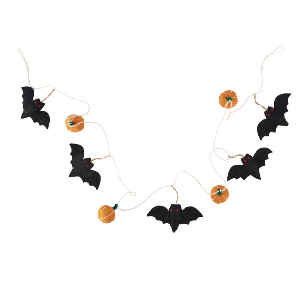 Bats And Pumpkins Garland