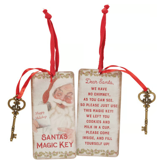 Santa's Magic Key Door Ornament