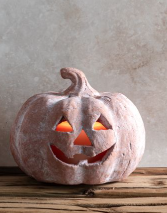 Orange Terracotta Mini Jack O'Lantern