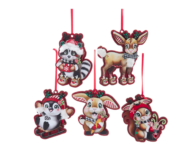 Cutie Animal Ornaments, 5 styles