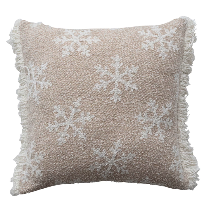 Fabric Jacquard Two-Sided Pillow Fringe