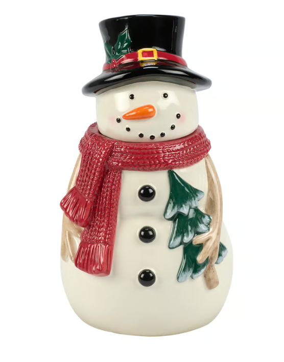 Happy Snowman Cookie Jar