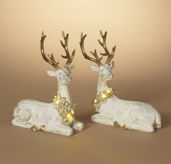 Holiday Deer Figurine, 2 styles