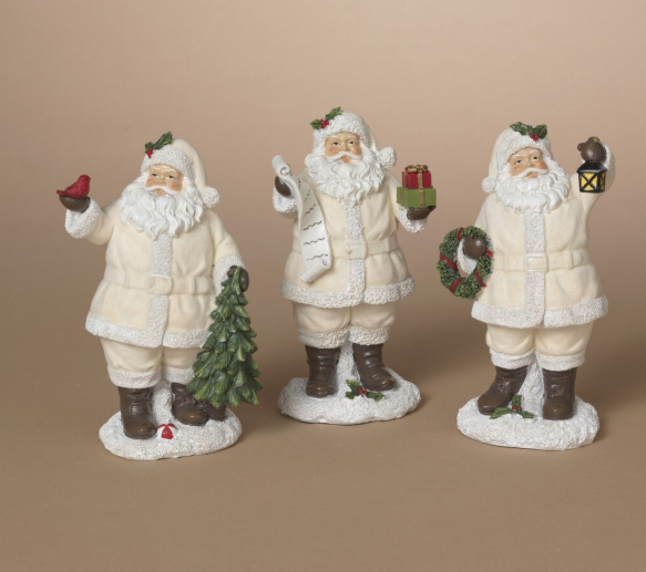 Cream Holiday Santa, 3 styles