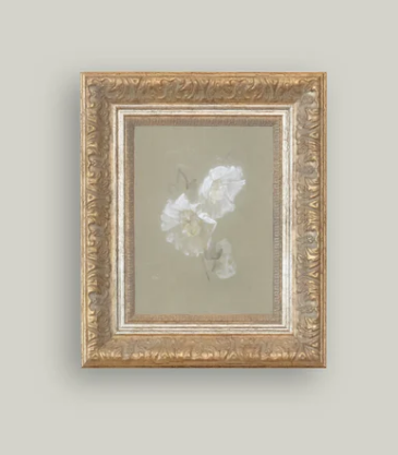 Sage and White Flowers