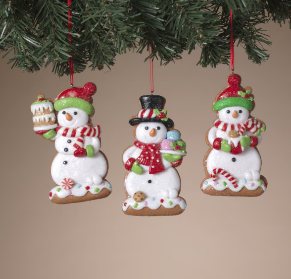 Snowman Ornament, 3 styles